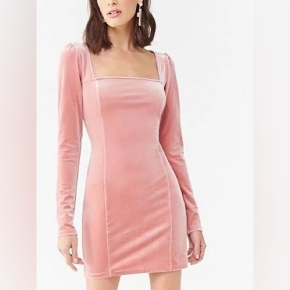 Pink Velvet Dress